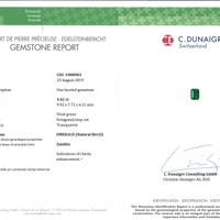 6.84&nbsp;Ct.Tw.Total Carat Weight Emerald Pair from Zambia Scan Report
