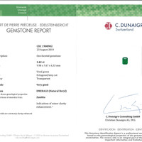 6.84 Ct.Tw.Total Carat Weight Emerald Pair from Zambia Scan Report