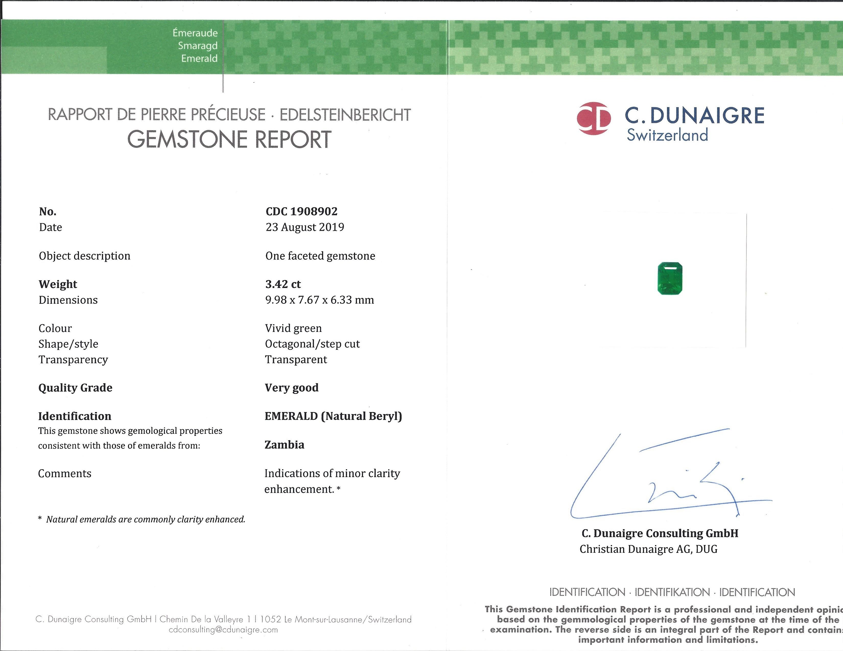 6.84 Ct.Tw. Emerald Pair from Zambia