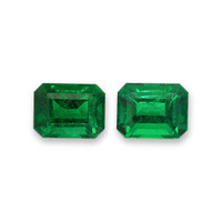 6.84 Ct.Tw.Total Carat Weight Emerald Pair from Zambia Video