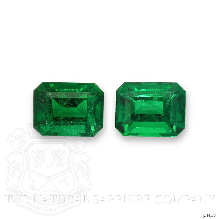 6.84 Ct.Tw. Emerald Pair from Zambia