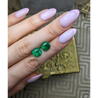 6.99&nbsp;Ct.Tw.Total Carat Weight Emerald Pair from Colombia Life Style
