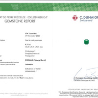 8.64 Ct.Tw.Total Carat Weight Emerald Pair from Colombia - Muzo Scan Report