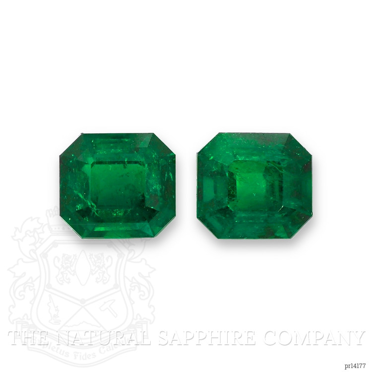 8.64 Ct.Tw. Emerald Pair from Colombia - Muzo