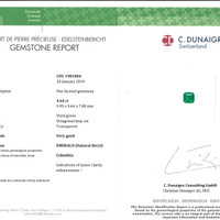 9.12 Ct.Tw.Total Carat Weight Emerald Pair from Colombia Scan Report