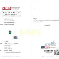 9.79 Ct.Tw.Total Carat Weight Emerald Pair from Colombia Scan Report