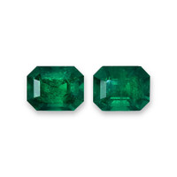 9.79 Ct.Tw.Total Carat Weight Emerald Pair from Colombia Video