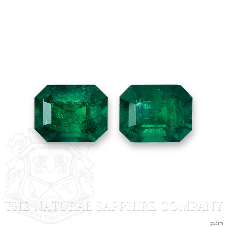 9.79 Ct.Tw. Emerald Pair from Colombia