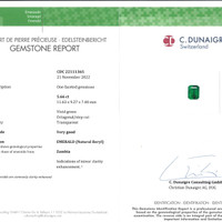 10.68&nbsp;Ct.Tw.Total Carat Weight Emerald Pair from Zambia Scan Report