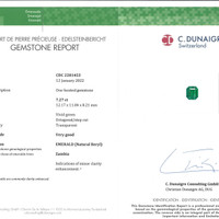 15.72 Ct.Tw.Total Carat Weight Emerald Pair from Zambia Scan Report