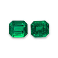 15.72 Ct.Tw.Total Carat Weight Emerald Pair from Zambia Video