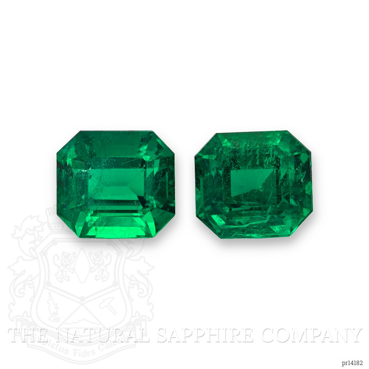 15.72 Ct.Tw. Emerald Pair from Zambia