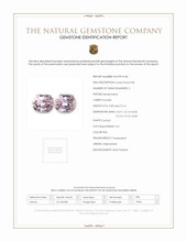 19.97 Ct.Tw.Total Carat Weight Pink Kunzite Pair from Afghanistan Scan Report