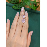 12.75 Ct.Tw.Total Carat Weight Pink Kunzite Pair from Afghanistan Life Style