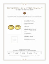 35.45 Ct.Tw.Total Carat Weight Yellowish Brown Citrine Pair from Brazil Scan Report