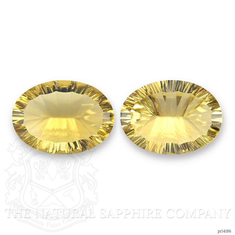 35.45 Ct.Tw. Yellowish Brown Citrine Pair from Brazil