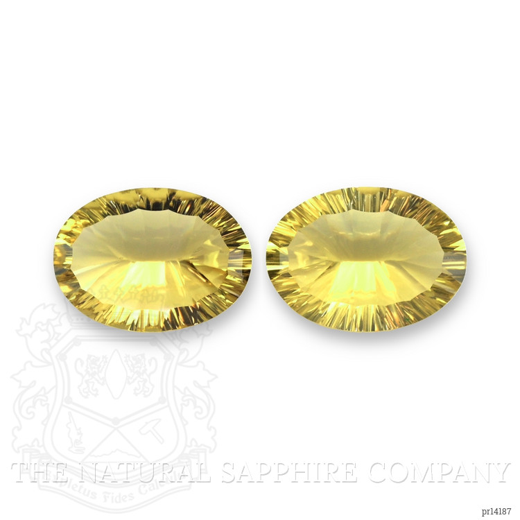36.57 Ct.Tw. Yellowish Brown Citrine Pair from Brazil