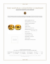 41.36 Ct.Tw.Total Carat Weight Yellowish Orange Heliodor Pair from Namibia Scan Report