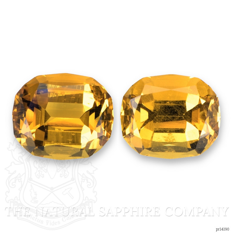 41.36 Ct.Tw. Yellowish Orange Heliodor Pair from Namibia
