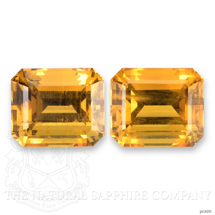 43.69 Ct.Tw. Orangish Yellow Heliodor Pair from Namibia