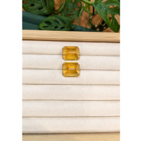 43.69 Ct.Tw.Total Carat Weight Orangish Yellow Heliodor Pair from Namibia Life Style