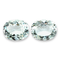 11.78&nbsp;Ct.Tw.Total Carat Weight Greenish Blue Aquamarine Pair from Brazil Video