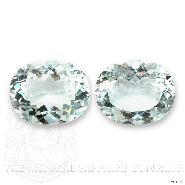 11.78 Ct.Tw. Greenish Blue Aquamarine Pair from Brazil