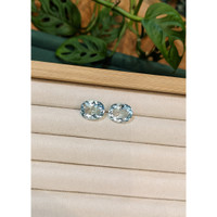 11.78&nbsp;Ct.Tw.Total Carat Weight Greenish Blue Aquamarine Pair from Brazil Life Style