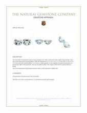 9.66&nbsp;Ct.Tw.Total Carat Weight Blue Aquamarine Pair from Brazil Appraisal