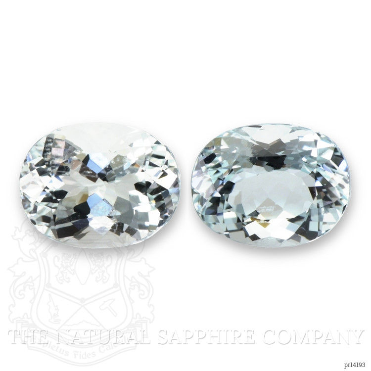 9.66 Ct.Tw. Blue Aquamarine Pair from Brazil
