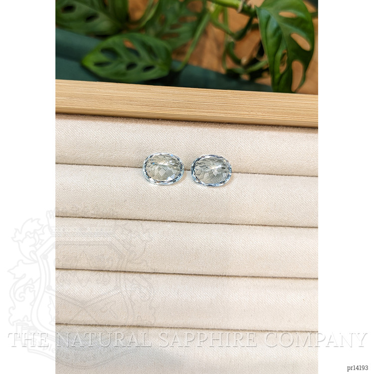 9.66 Ct.Tw. Blue Aquamarine Pair from Brazil