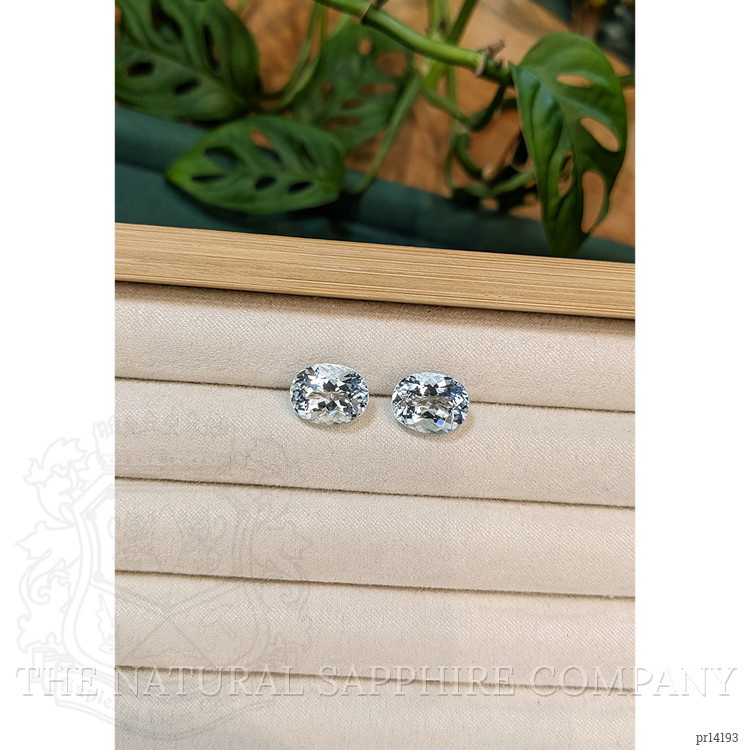 9.66 Ct.Tw. Blue Aquamarine Pair from Brazil