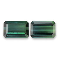 5.99 Ct.Tw.Total Carat Weight Bluish Green Tourmaline Pair from Brazil Video