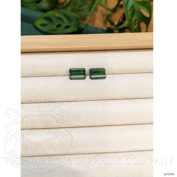 5.99 Ct.Tw. Bluish Green Tourmaline Pair from Brazil