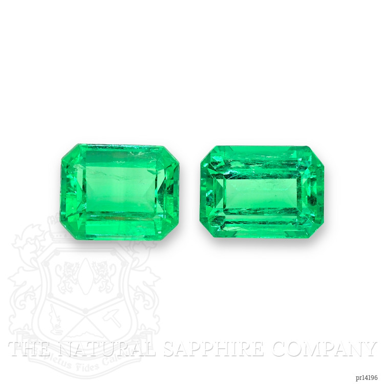 6.20 Ct.Tw. Emerald Pair from Colombia