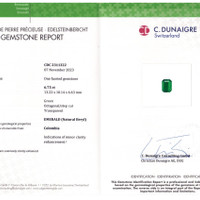 14.01&nbsp;Ct.Tw.Total Carat Weight Emerald Pair from Colombia Scan Report