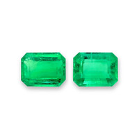 14.01 Ct.Tw.Total Carat Weight Emerald Pair from Colombia Video