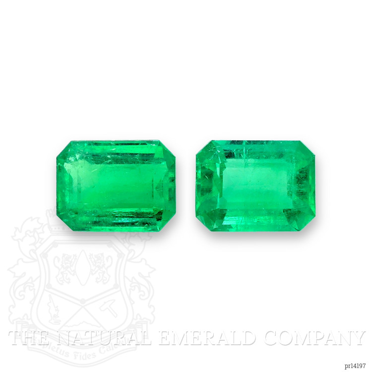14.01 Ct.Tw. Emerald Pair from Colombia