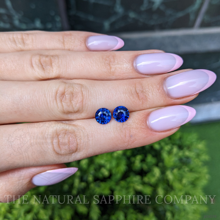 3.31 Ct.Tw. Blue Sapphire Pair from Madagascar