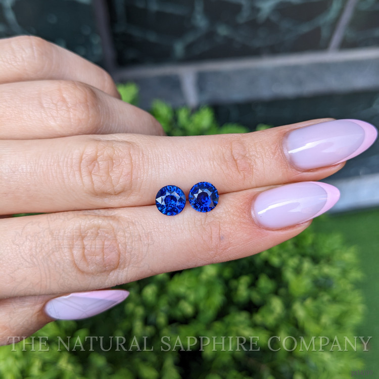 3.31 Ct.Tw. Blue Sapphire Pair from Madagascar