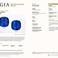 5.53 Ct.Tw.Total Carat Weight Blue Sapphire Pair from Madagascar Scan Report