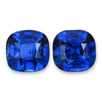 5.53&nbsp;Ct.Tw.Total Carat Weight Blue Sapphire Pair from Madagascar Video