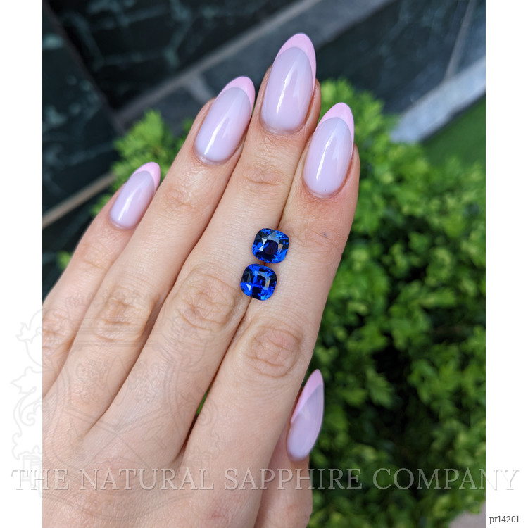 5.53 Ct.Tw. Blue Sapphire Pair from Madagascar
