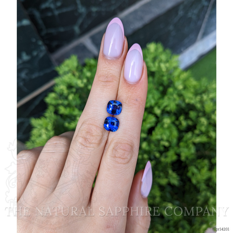 5.53 Ct.Tw. Blue Sapphire Pair from Madagascar