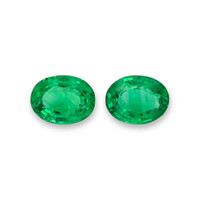 7.72 Ct.Tw.Total Carat Weight Emerald Pair from Zambia Video