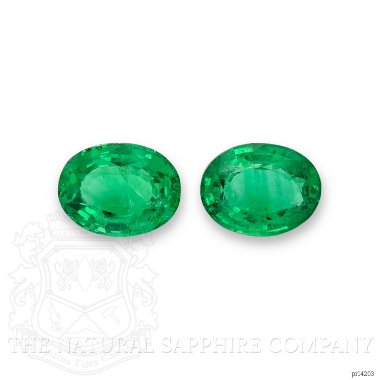7.72 Ct.Tw. Emerald Pair from Zambia