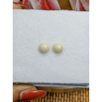3.97&nbsp;Ct.Tw.Total Carat Weight Salmon and White Cabochon Coral Pair from Italy Life Style