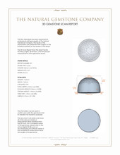 3.84 Ct.Tw.Total Carat Weight Salmon and White Cabochon Coral Pair from Italy 3 D Scan Report