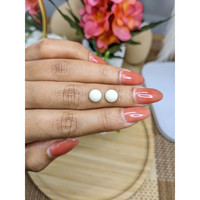 3.62 Ct.Tw.Total Carat Weight Salmon and White Cabochon Coral Pair from Italy Life Style