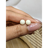 3.52&nbsp;Ct.Tw.Total Carat Weight Salmon and White Cabochon Coral Pair from Italy Life Style